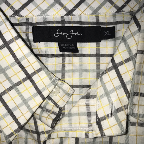 Sean John XL button down striped short sleeved New - Picture 6 of 6